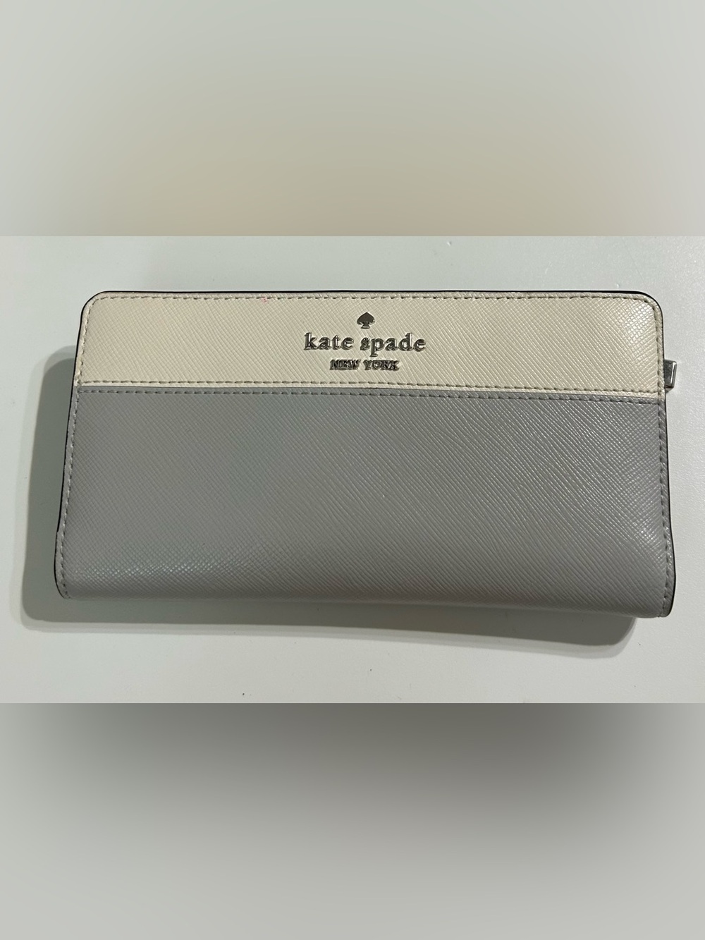kate spade Colorblock Saffiano Slim Bifold Wallet
